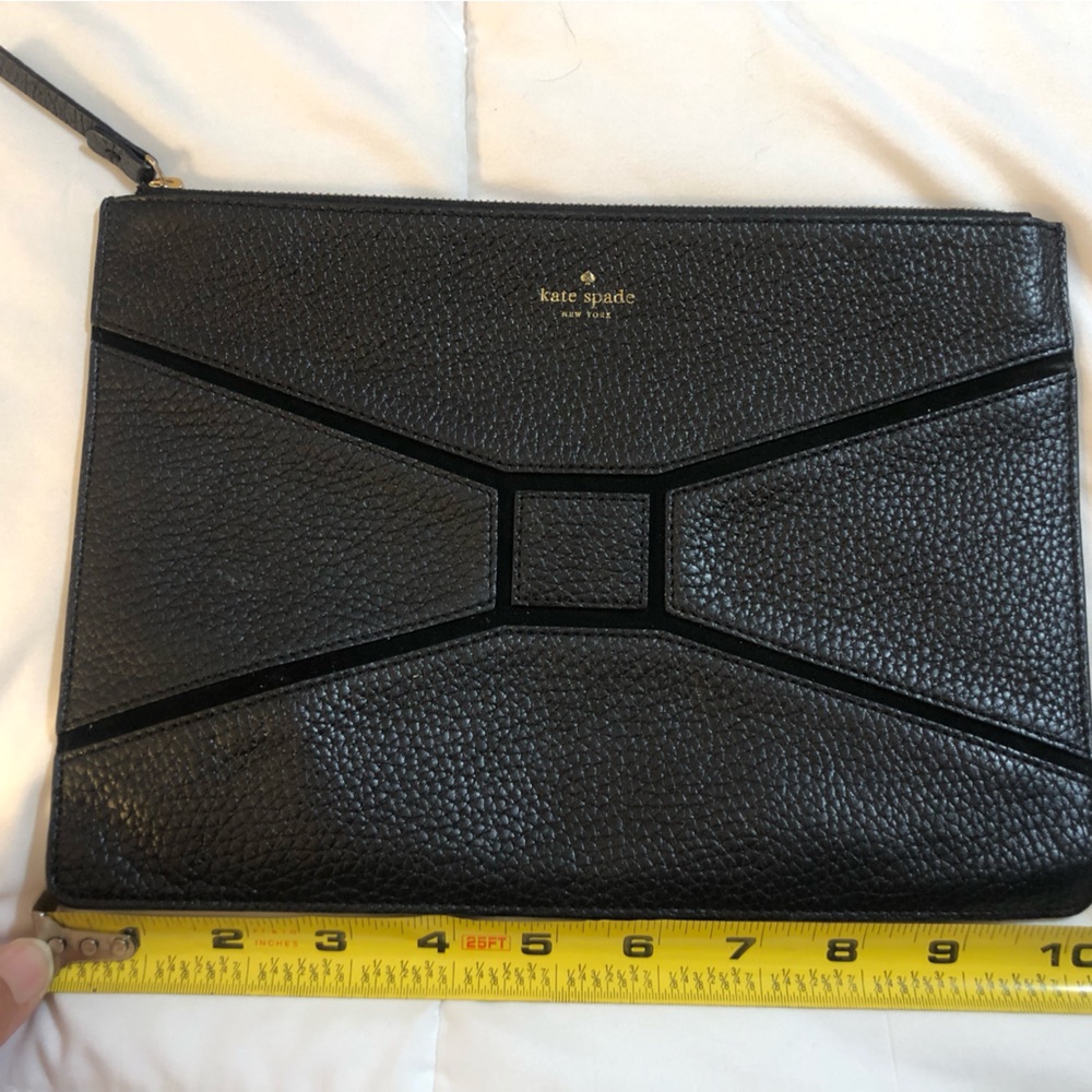 Kate Spade leather clutch black